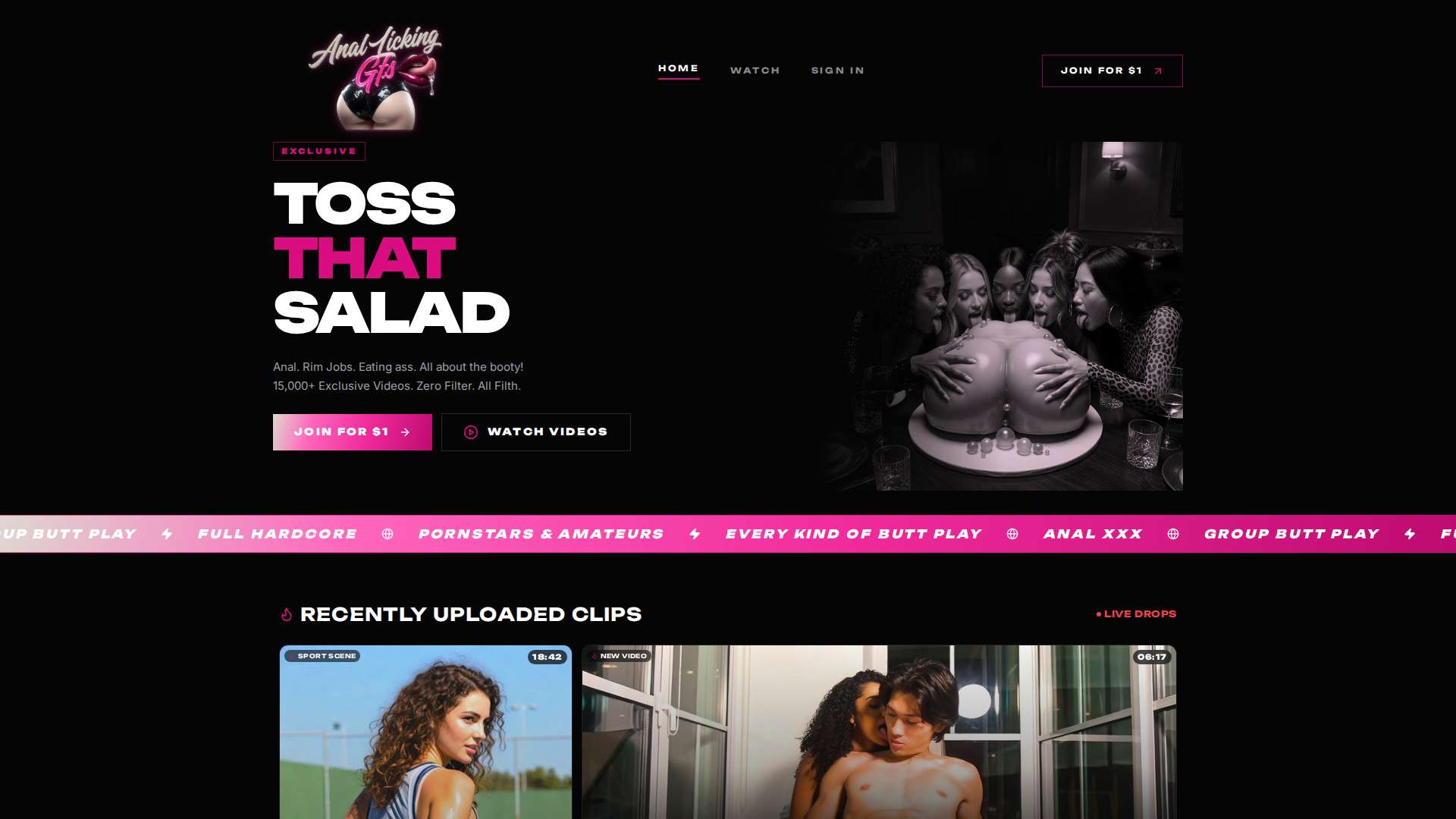 Anal Licking GFs - Desktop View