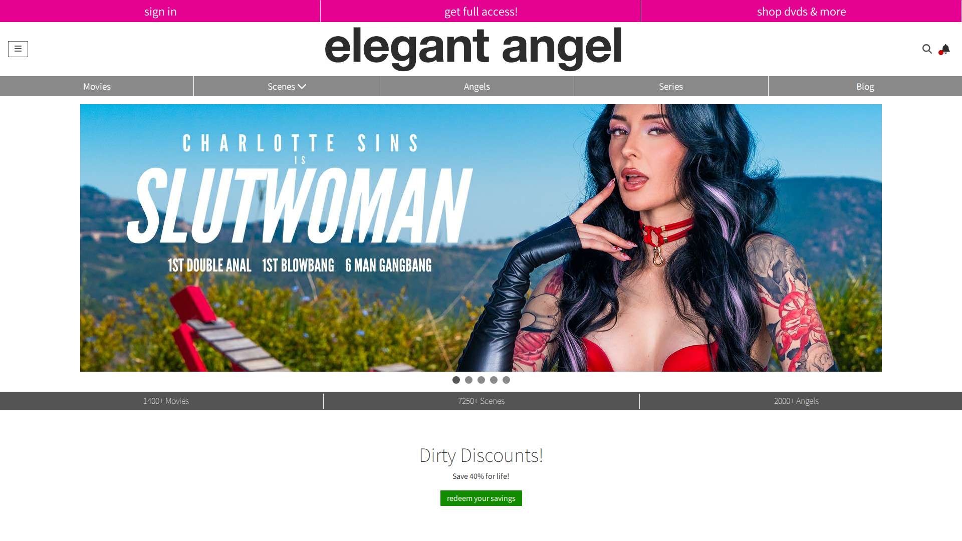 Elegant Angel - Desktop View