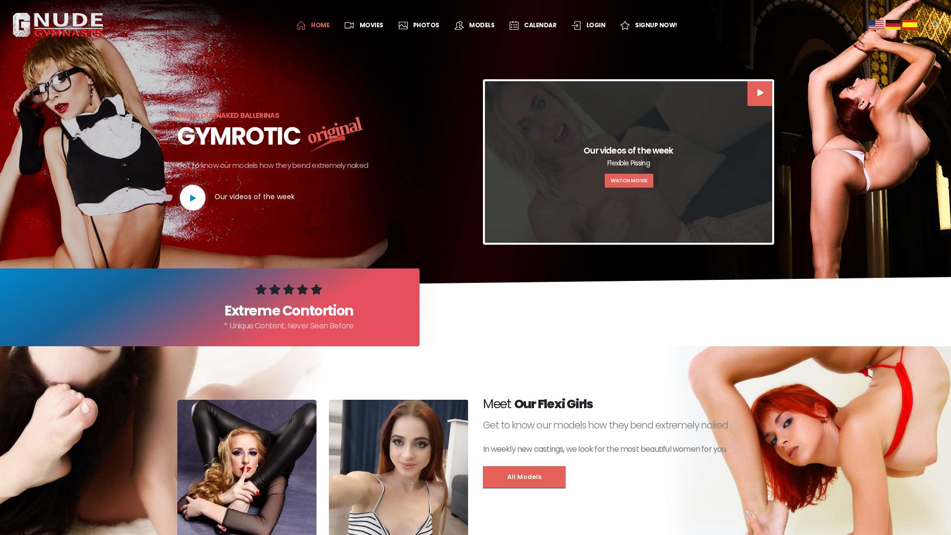 Gymrotic - Desktop View