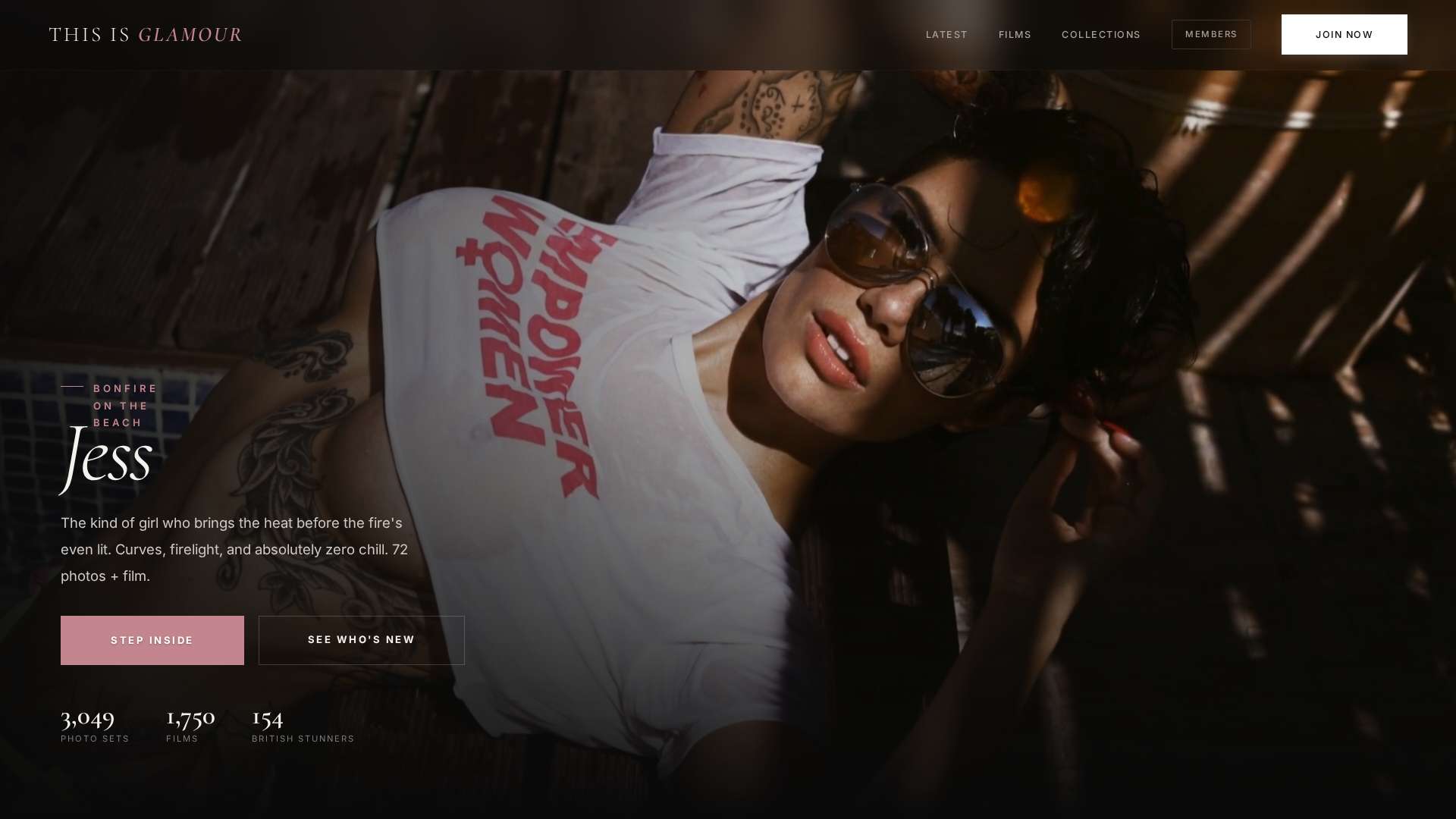 This is Glamour - Desktop View
