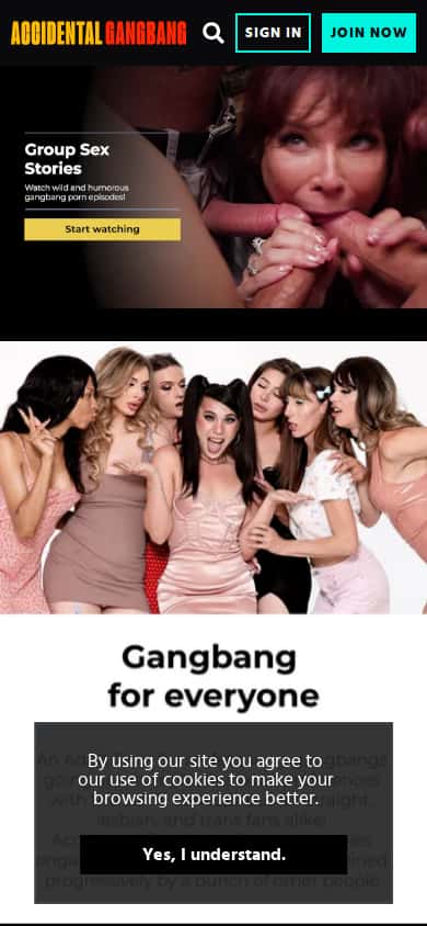 Accidental Gangbang - Mobile Screenshot