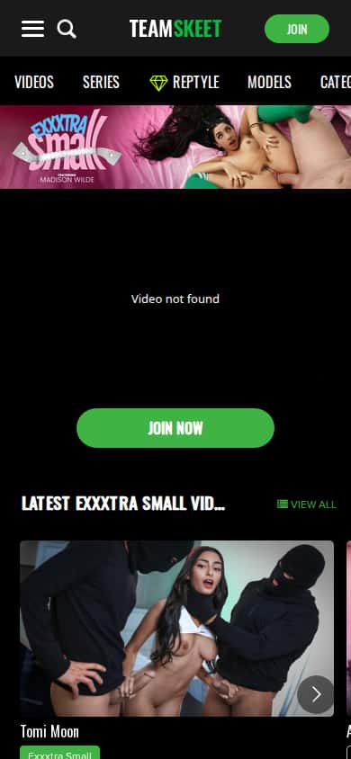 Exxxtra Small - Mobile Screenshot