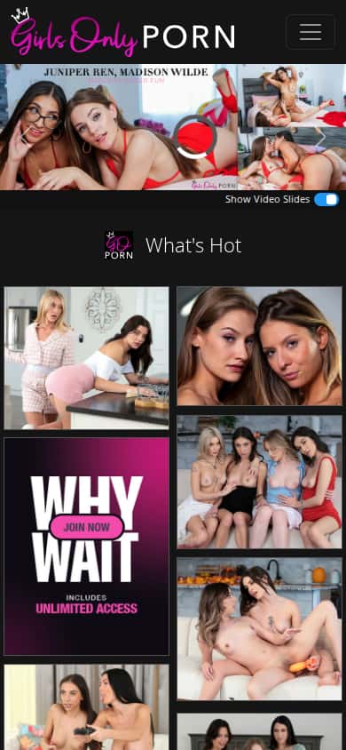 Girls Only Porn - Mobile Screenshot
