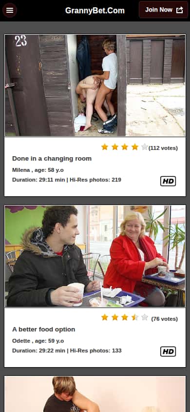 Granny Bet - Mobile Screenshot