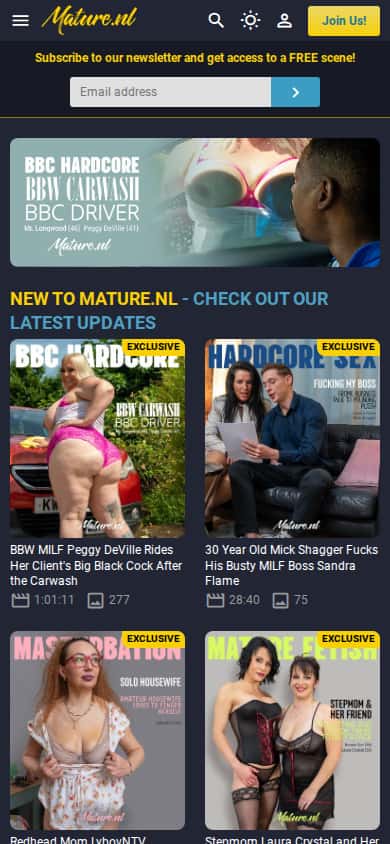 Mature.nl - Mobile Screenshot