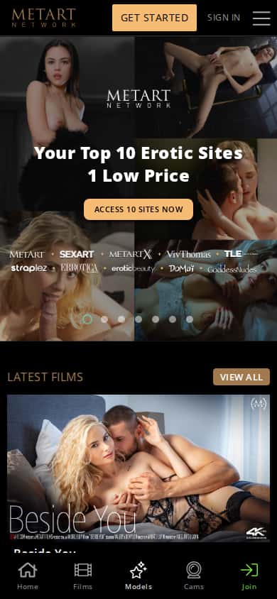 Met Art Network - Mobile Screenshot