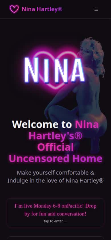 Nina Hartley - Mobile Screenshot