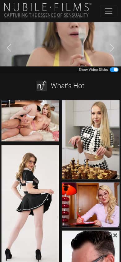 Nubile Films - Mobile Screenshot