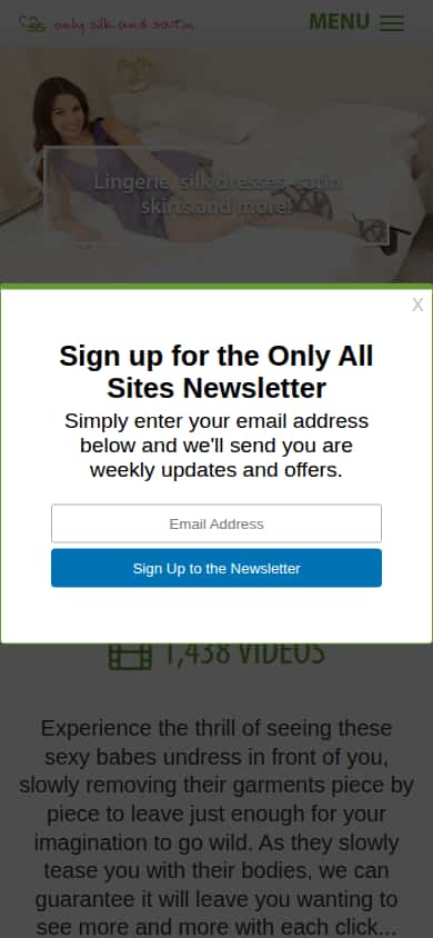 Only Silk and Satin - Mobile Screenshot