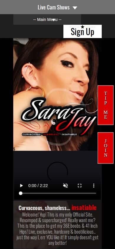 Sara Jay - Mobile Screenshot