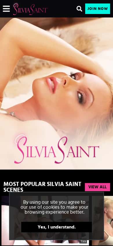 Silvia Saint - Mobile Screenshot