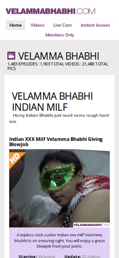 Velammabhabhi - Mobile Screenshot