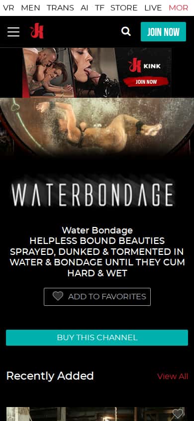 Water Bondage - Mobile Screenshot