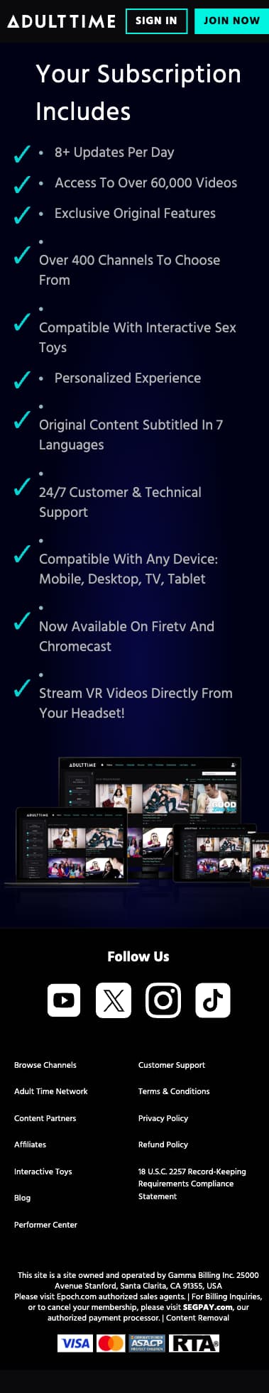 AdultTime Studio - Mobile Screenshot