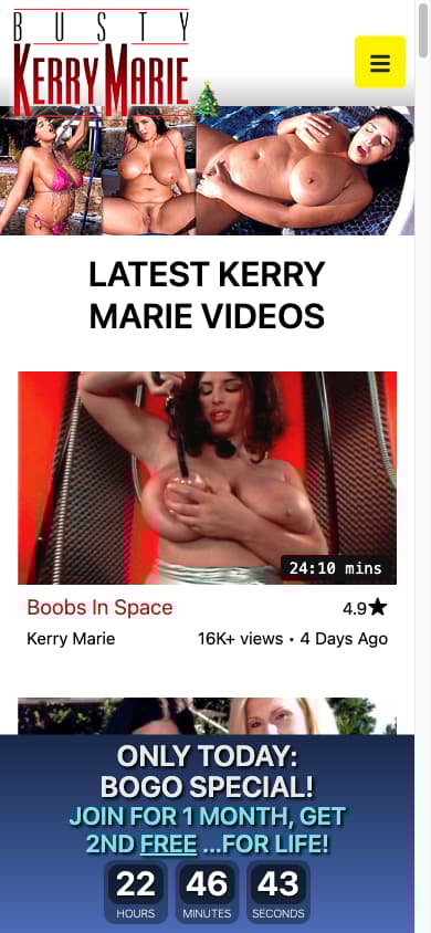 Busty Kerry Marie - Mobile Screenshot