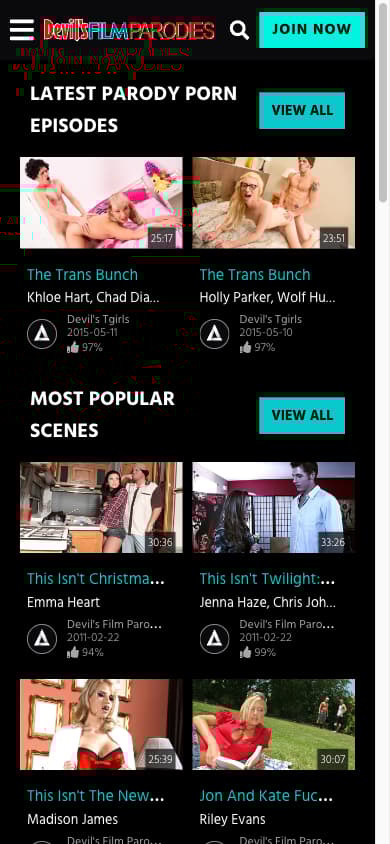 Devils Film Parodies - Mobile Screenshot