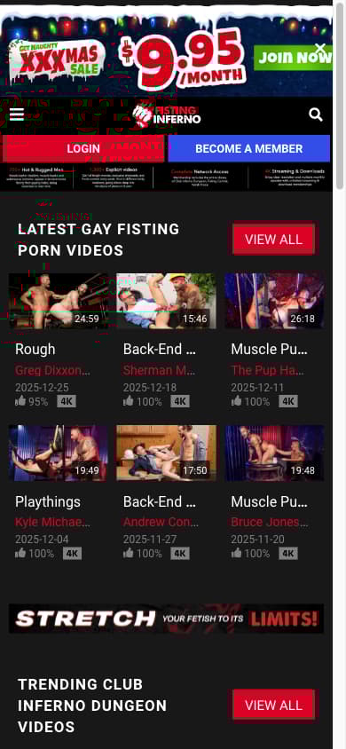 Fisting Inferno - Mobile Screenshot