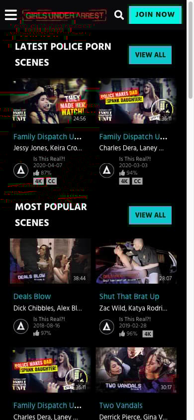 Girls Under Arrest - Mobile Screenshot