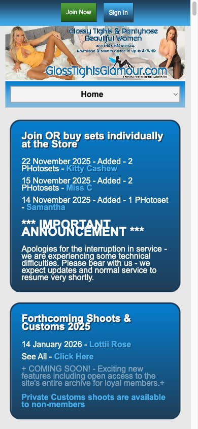 Gloss Tights Glamour - Mobile Screenshot