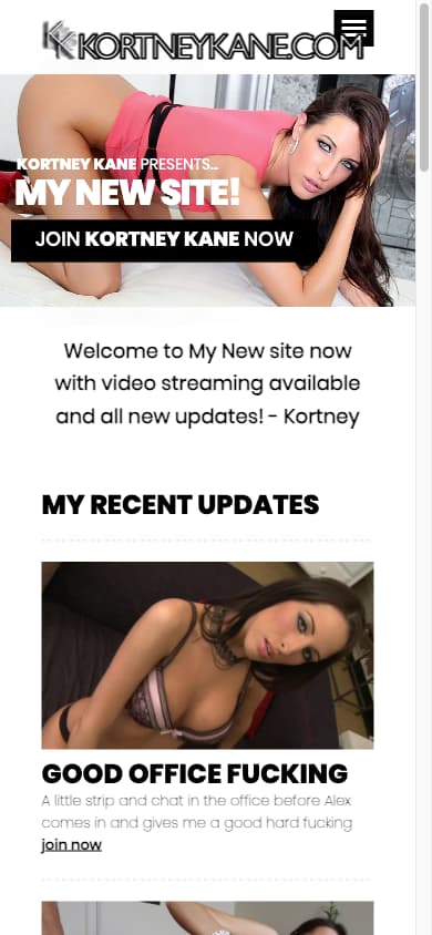 Kortney Kane - Mobile Screenshot