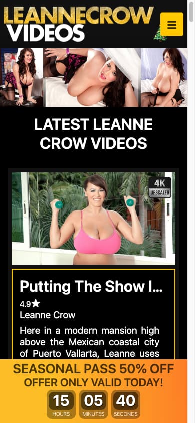 Leanne Crow Videos - Mobile Screenshot