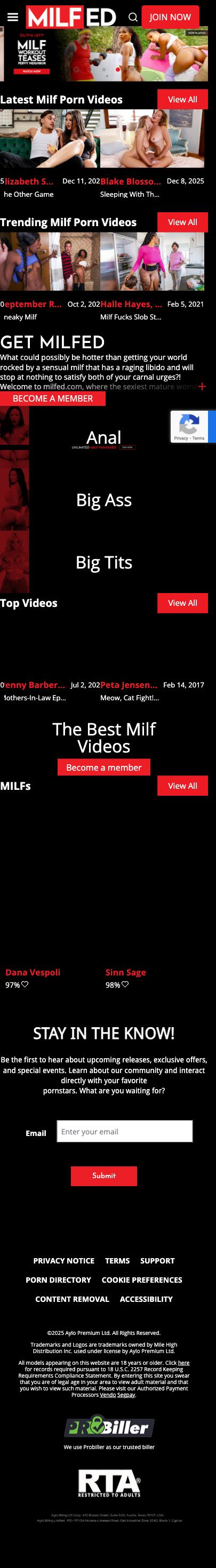 Milfed - Mobile Screenshot