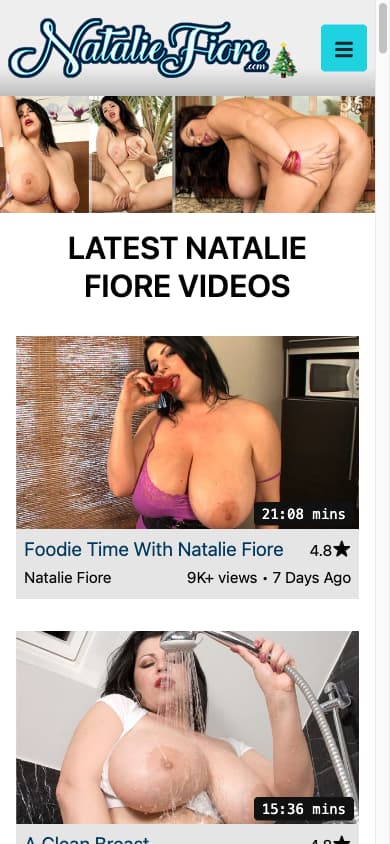 Natalie Fiore - Mobile Screenshot