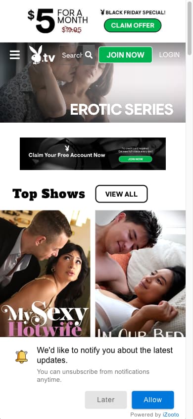 Playboy TV - Mobile Screenshot