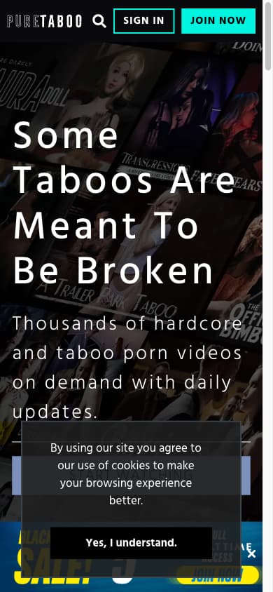 Pure Taboo - Mobile Screenshot