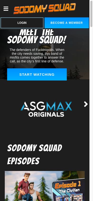 Sodomy Squad - Mobile Screenshot