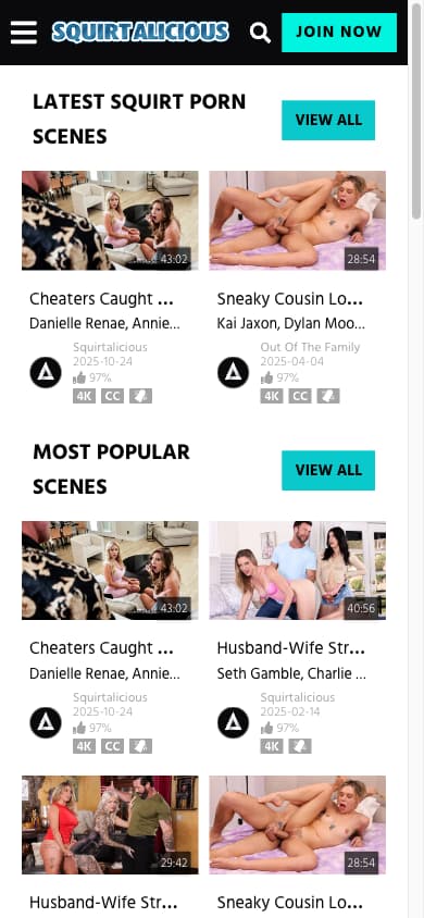 Squirtalicious - Mobile Screenshot