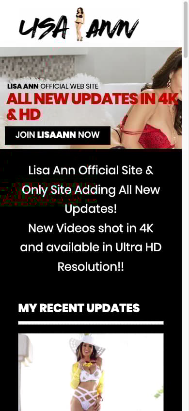 Lisa Ann - Mobile Screenshot